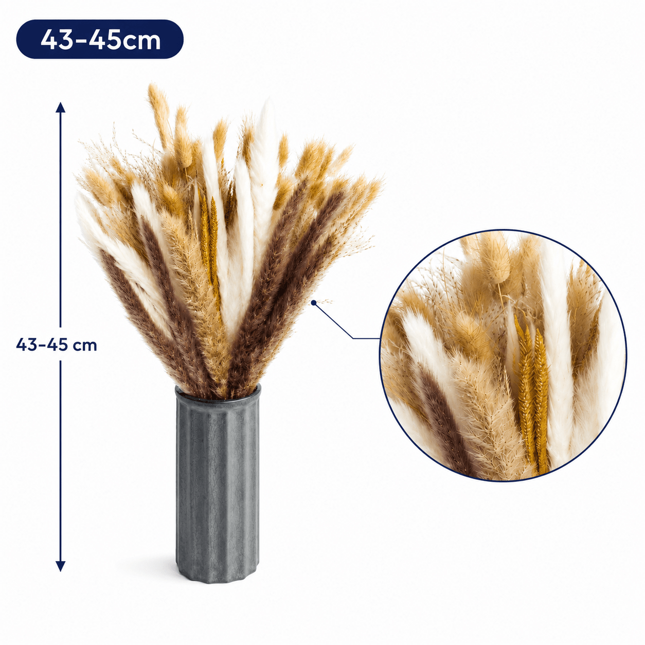 Buchet de plante uscate naturale - mix (set 120 buc) - CraftUp