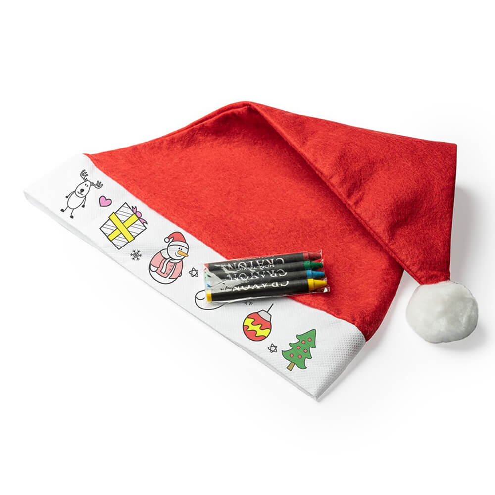 Căciulă Moș Crăciun pentru colorat - CraftUp
