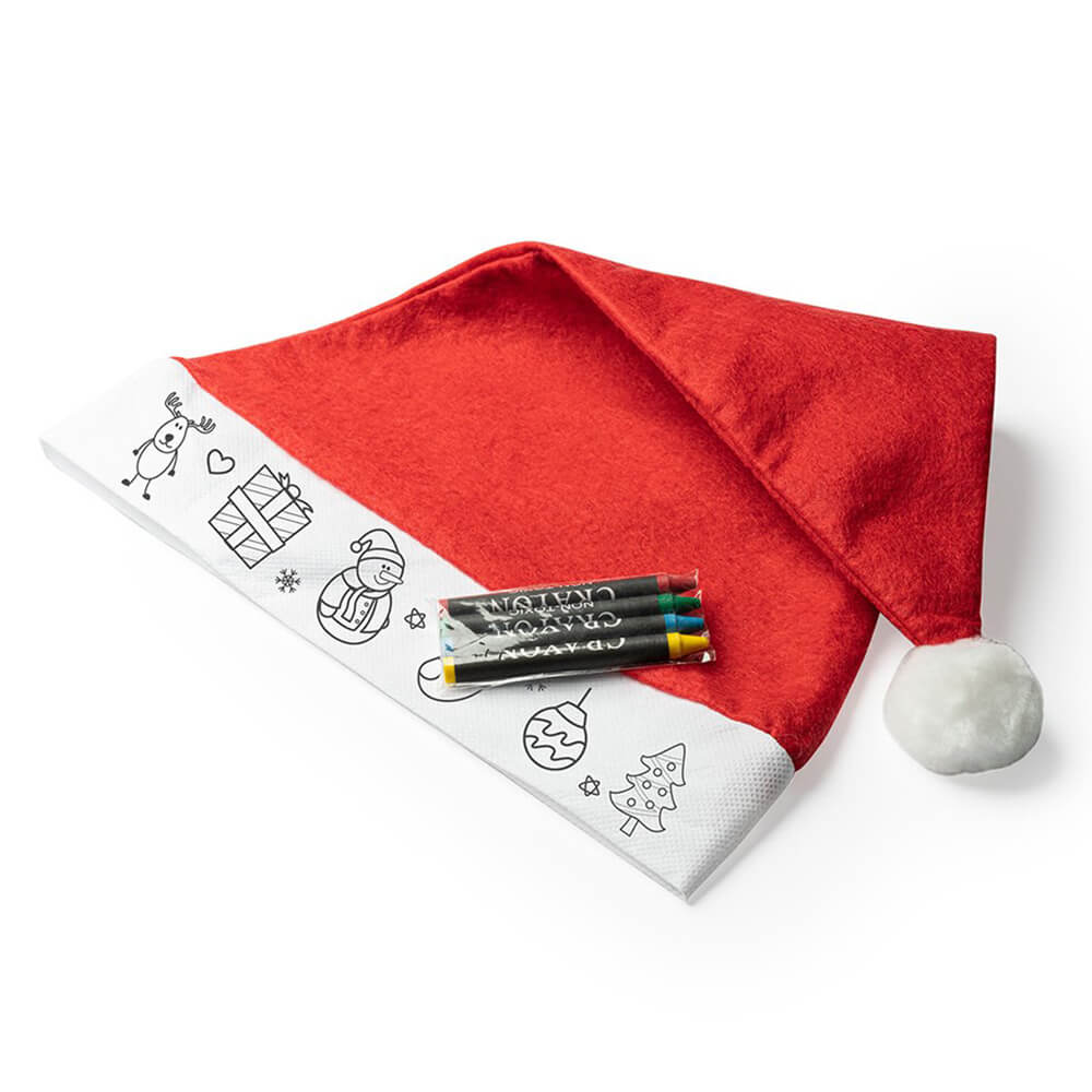Căciulă Moș Crăciun pentru colorat - CraftUp