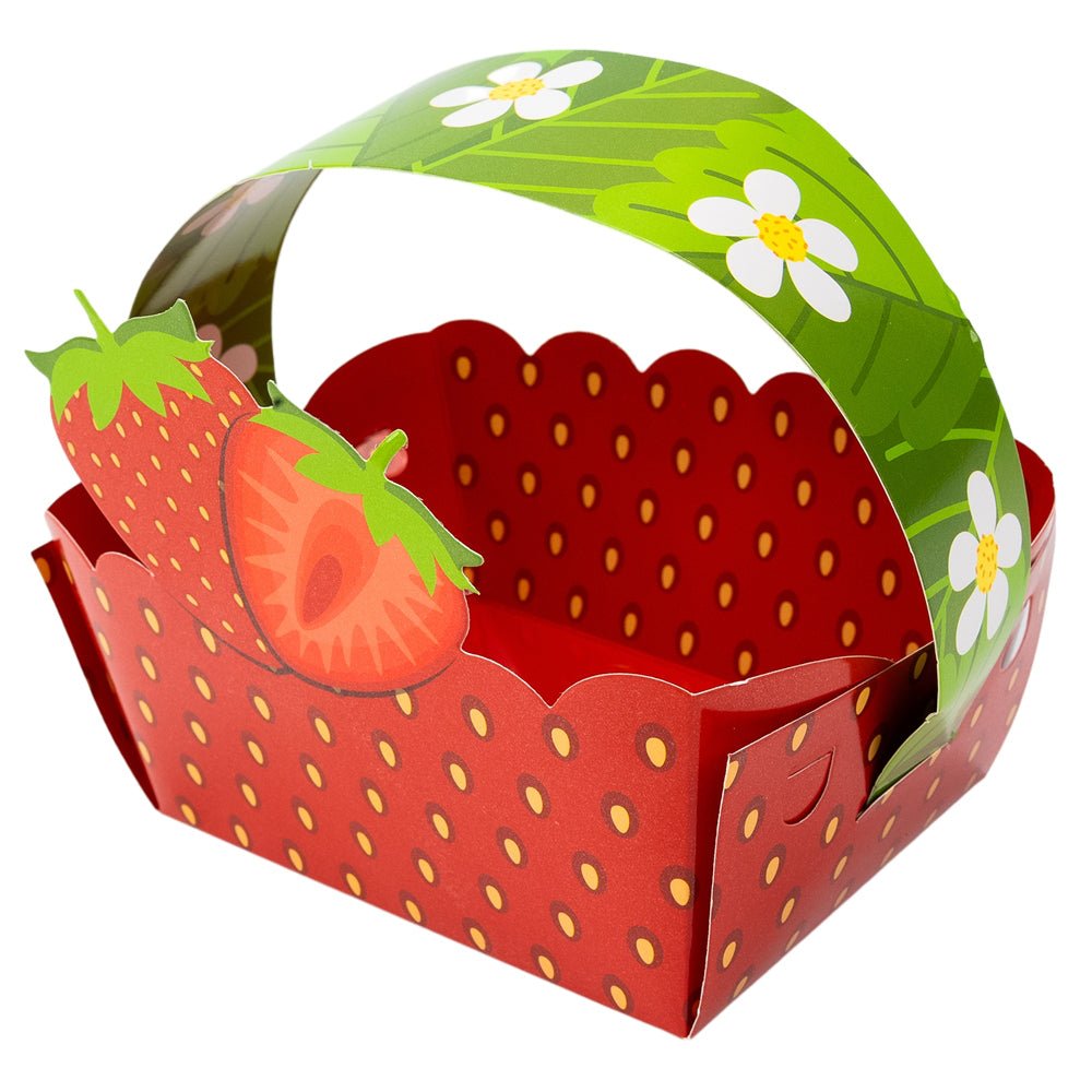 Coșulet carton model capșuni (set 50 buc) - CraftUp