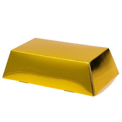 Cutii cadou carton imitație lingou (set 24 buc)