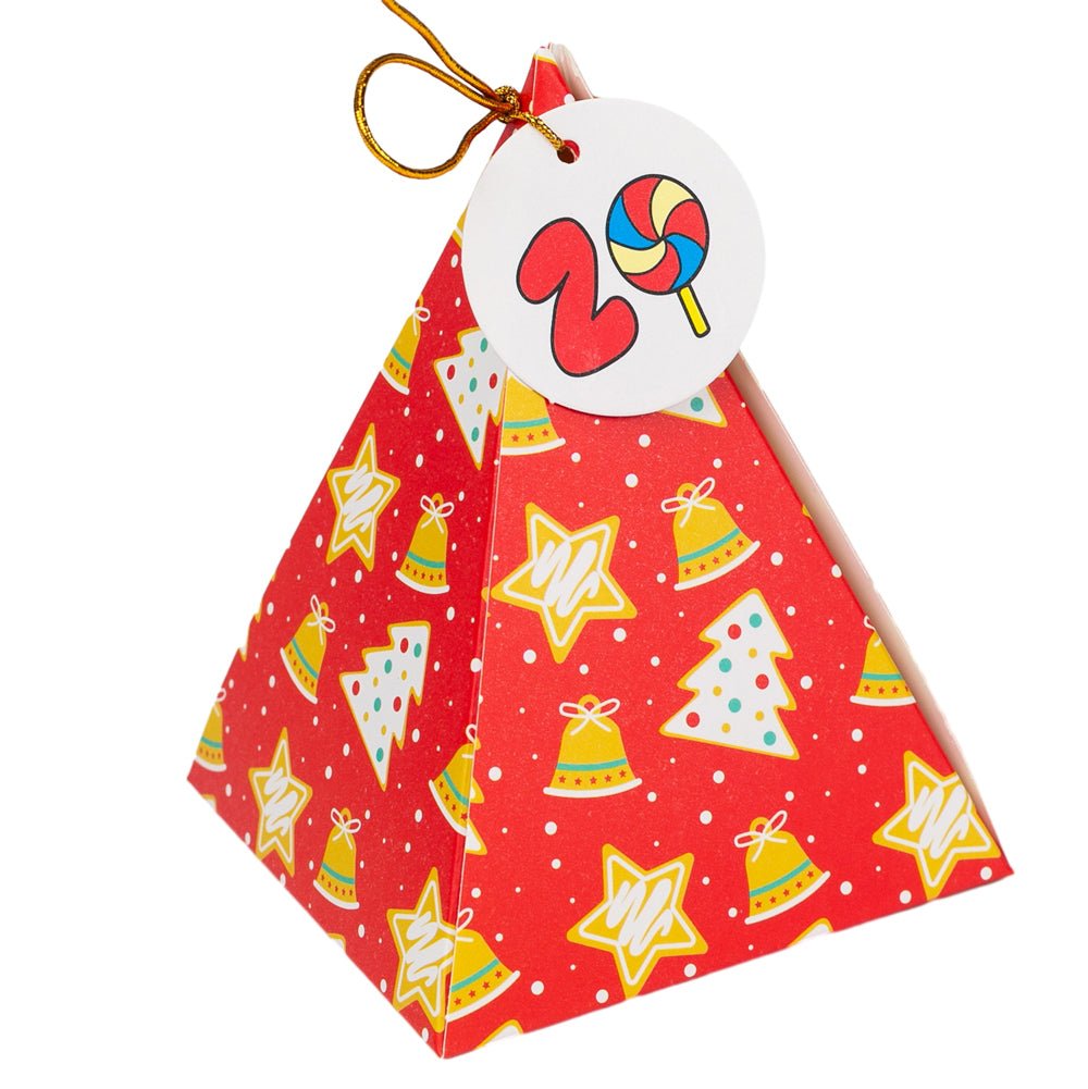 Cutie Crăciun triunghiulară - set 24 de modele diferite - CraftUp