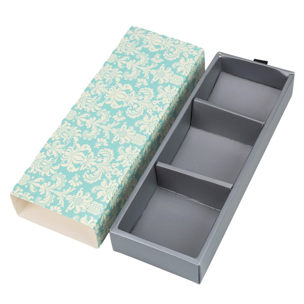 Cutie cu sertar model regal - verde (set 10 buc) - CraftUp