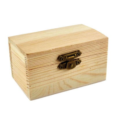 Cutie dreptunghiulară din lemn mică 9x6x5cm