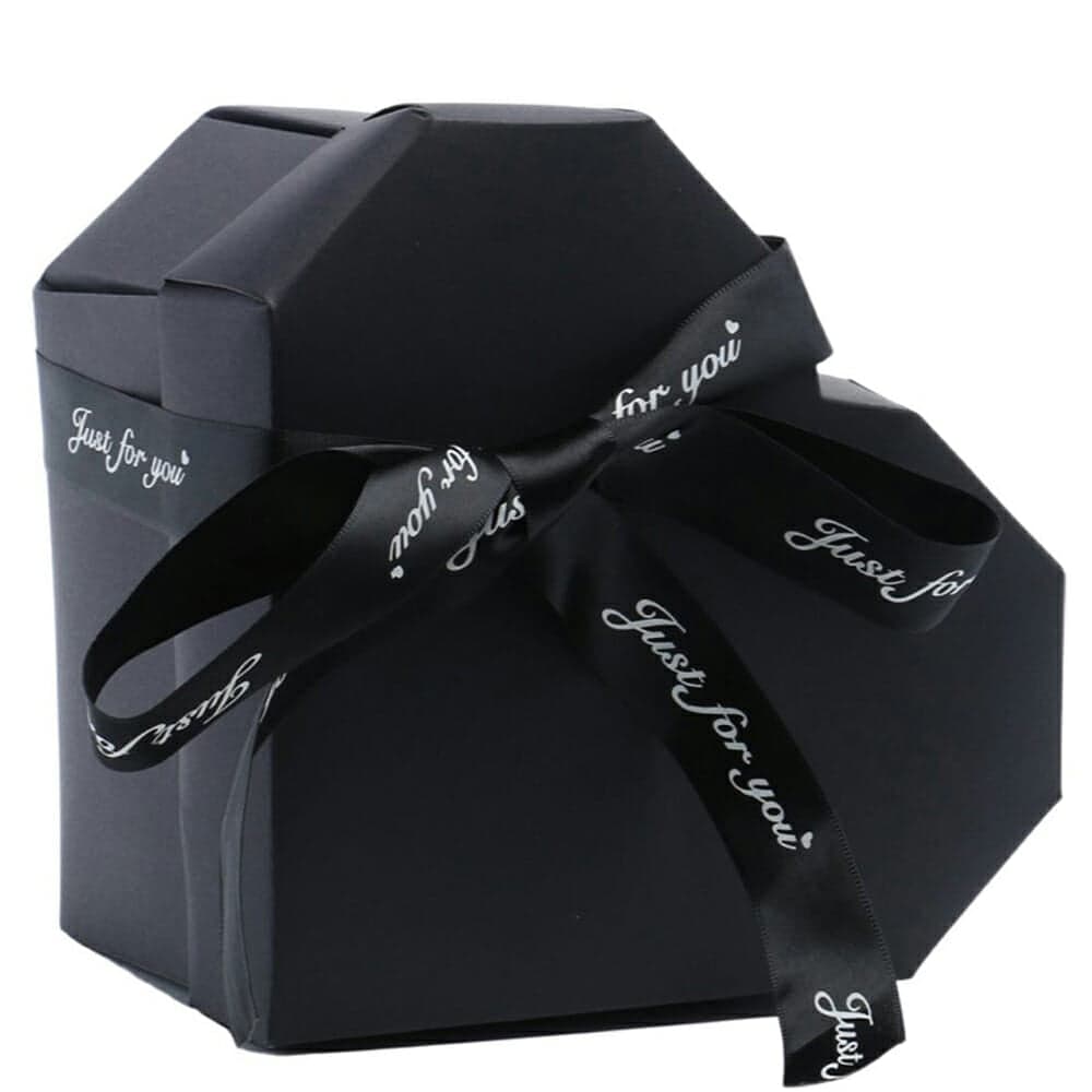 Cutie foto explozivă inimă (Explosion Box) - negru - CraftUp