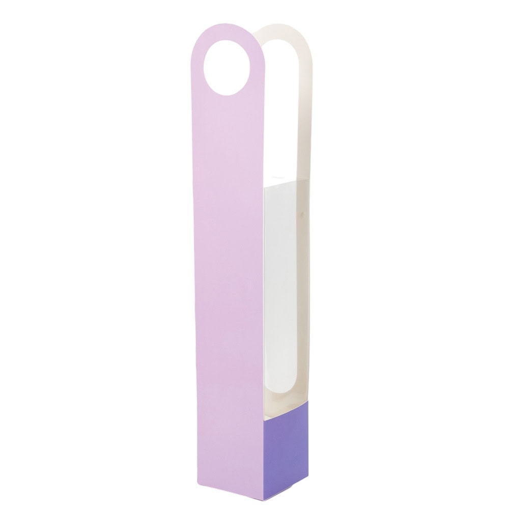 Cutie înalta pentru flori cu fereastră și mâner lung - mov (set 2 buc) - CraftUp