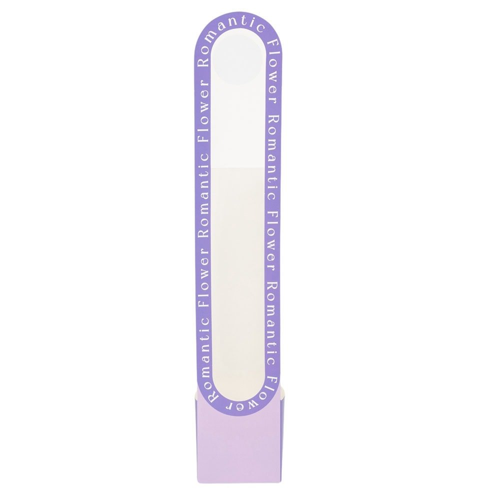 Cutie înalta pentru flori cu fereastră și mâner lung - mov (set 2 buc) - CraftUp