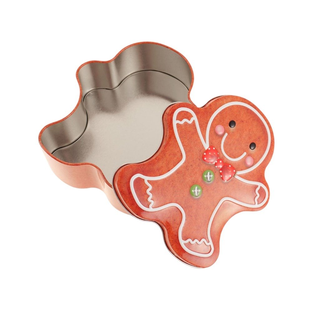 Cutie metalică cu formă de omuleț turtă dulce - CraftUp