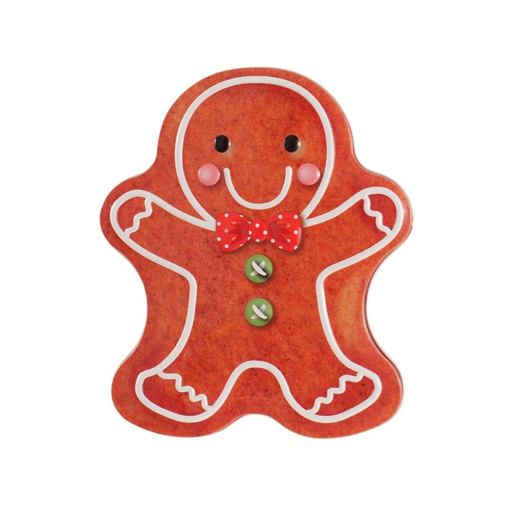 Cutie metalică cu formă de omuleț turtă dulce - CraftUp