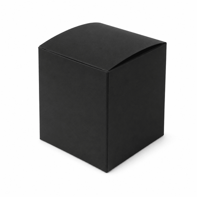 Cutii mici pătrate simple - negru (set 10 buc)