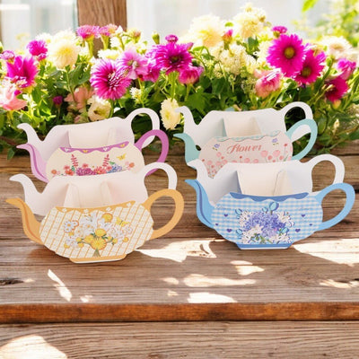 Cutii model ceainic - mix 4 modele (set 12 buc) - 25x12x8cm