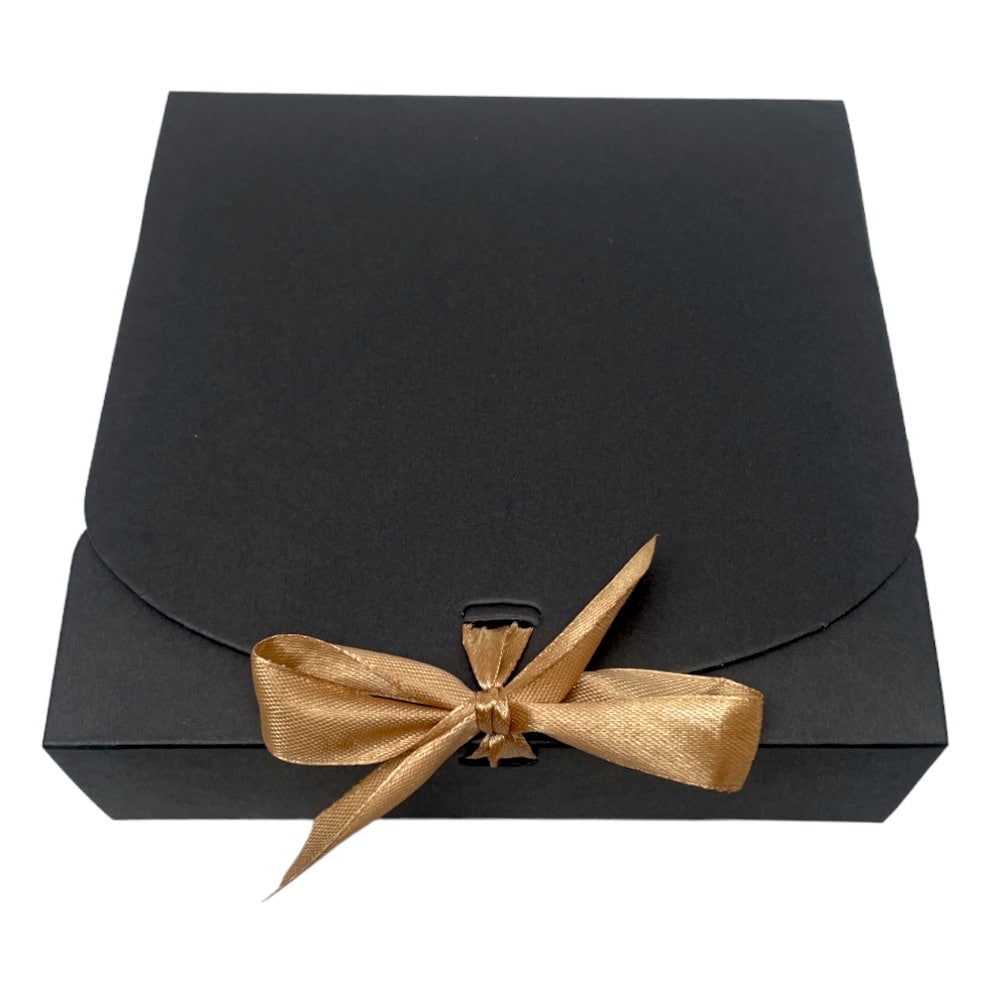 Cutie pătrată cu fundă satinată (set 12 buc) - CraftUp