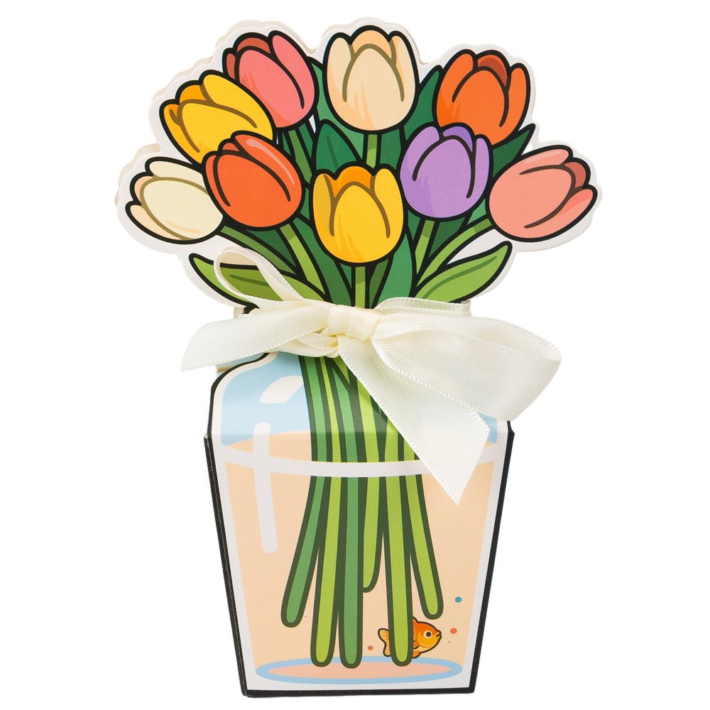 Cutii cadou buchet lalele (set 10 buc) - CraftUp