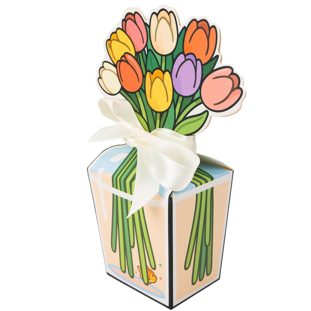 Cutii cadou buchet lalele (set 10 buc) - CraftUp