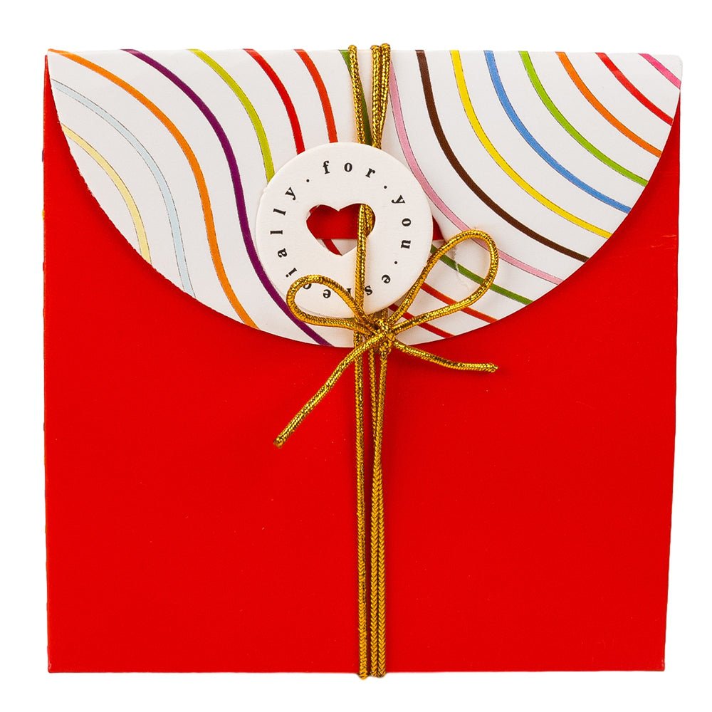 Cutii cadou cu fir auriu și etichetă - Mix 4 modele (set 12 buc) - CraftUp