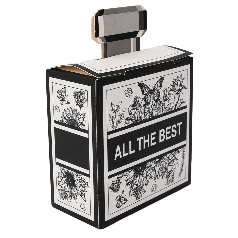 Cutii cadou cu mâner și print "All the best" (set 10 buc) - CraftUp