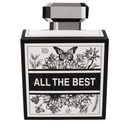 Cutii cadou cu mâner și print "All the best" (set 10 buc)