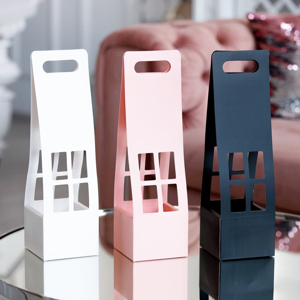 Cutii cu mâner tip căsuță - alb (set 10 buc) - CraftUp