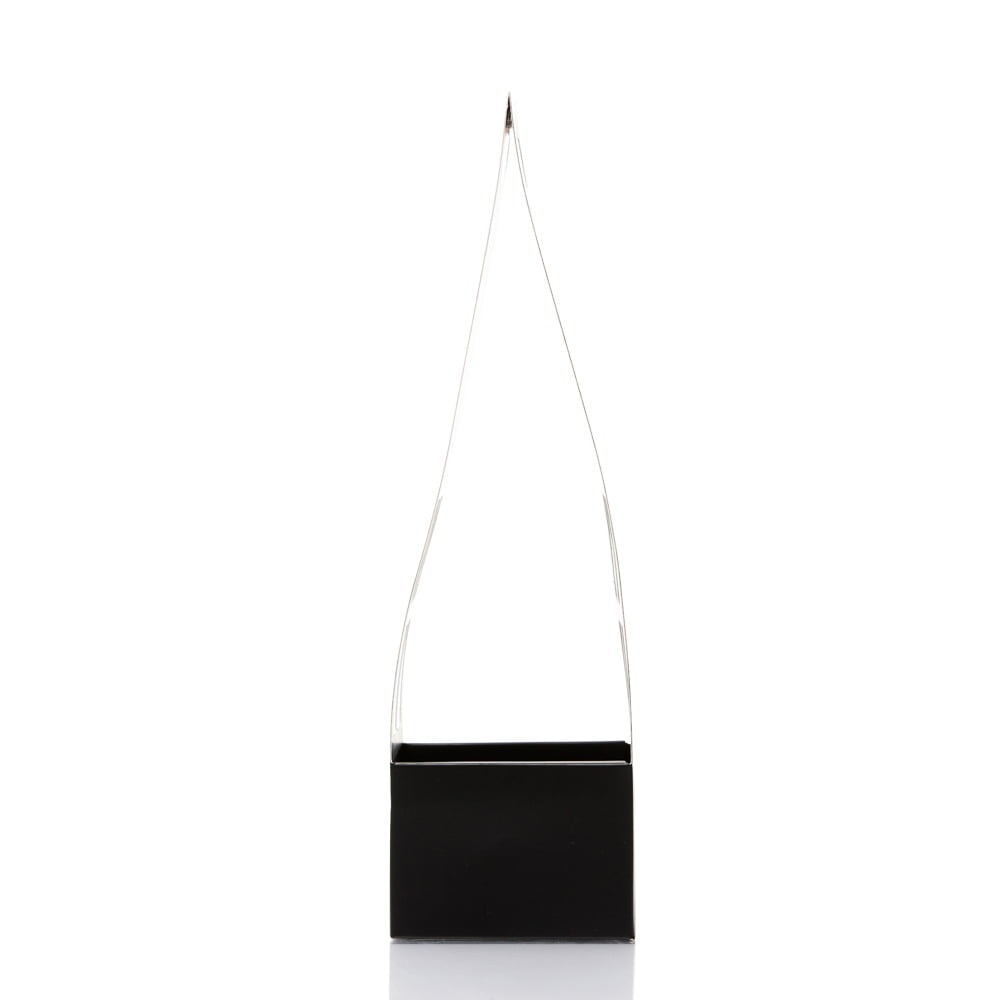Cutii cu mâner tip căsuță - negru (set 10 buc) - CraftUp