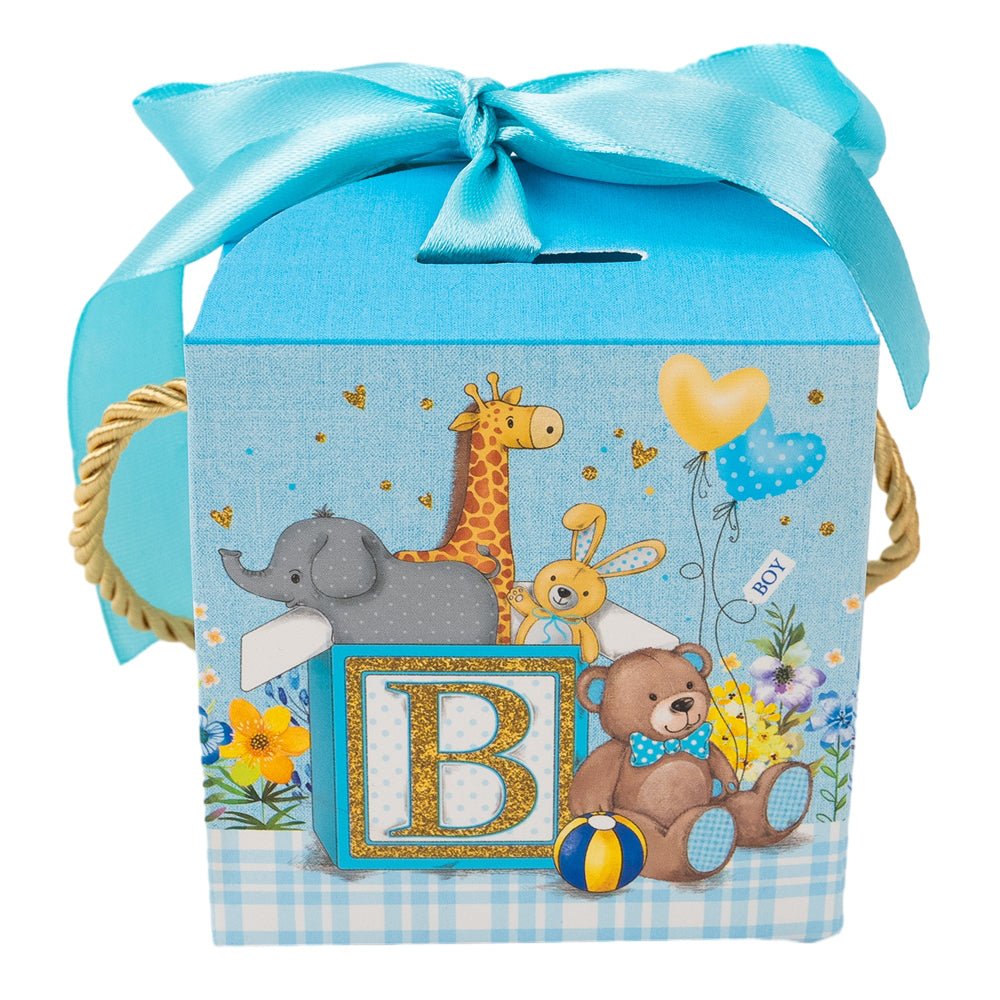 Cutii mărturii botez cu fundă mix două modele (set 50 buc) - CraftUp