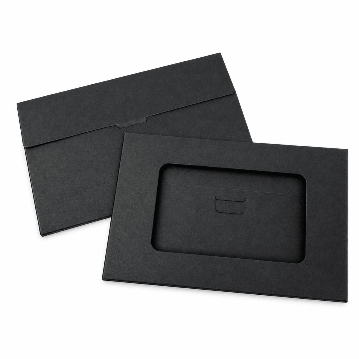 Cutii mici cu fereastră decupată - negru (set 100 buc) - CraftUp