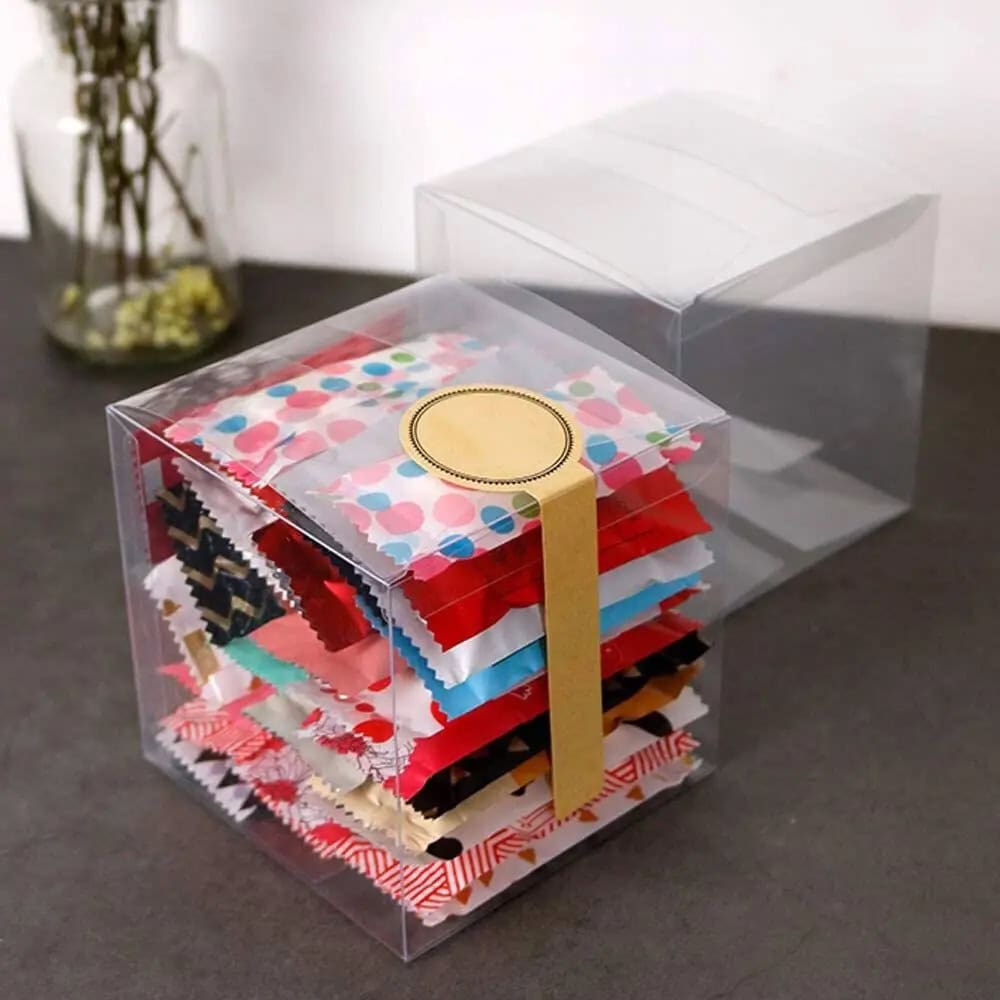 Cutii plastic - Transparente (set 50 buc) - CraftUp