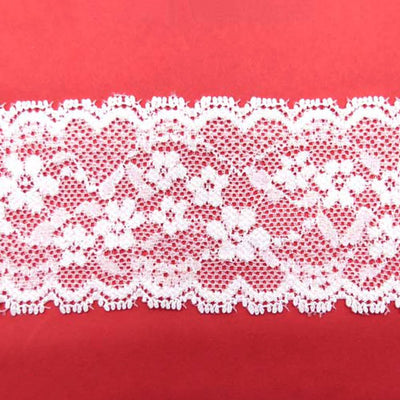 Dantelă elastică model 6607, 5cm (rolă 25yarzi ~ 22m)