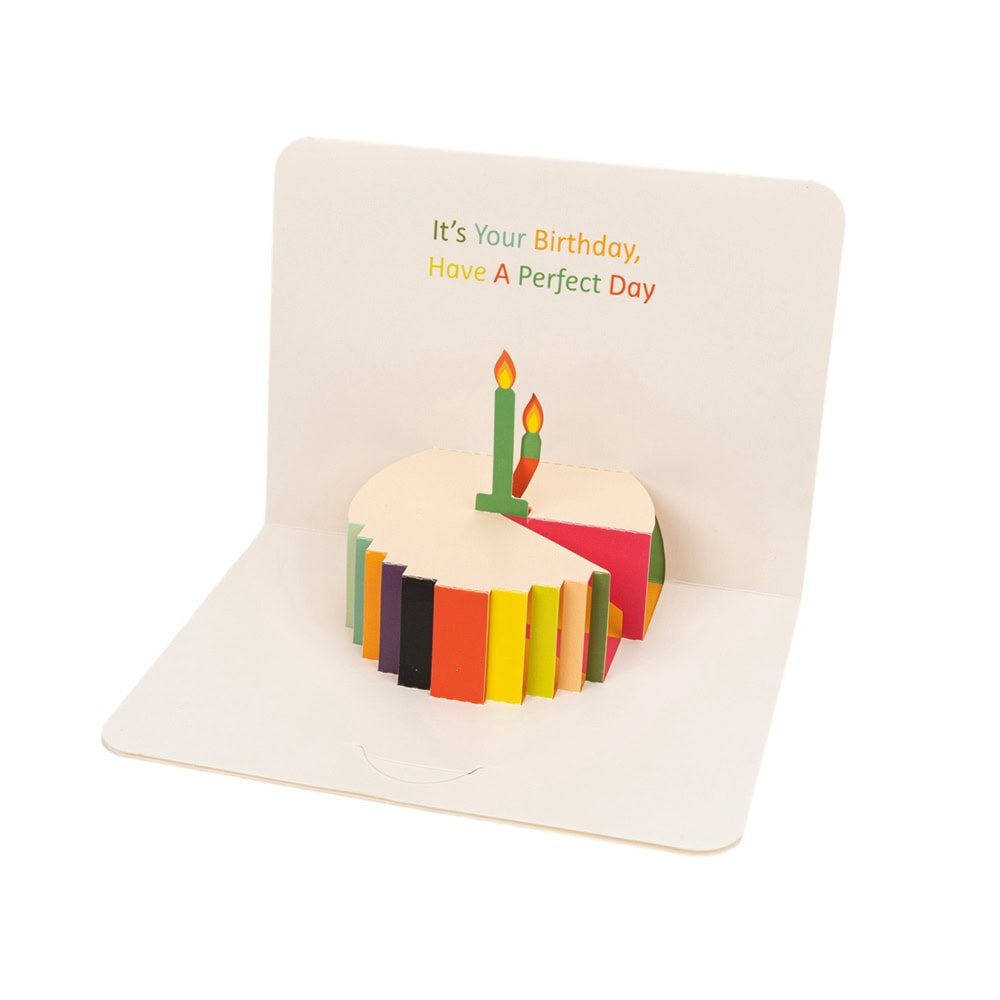 Felicitări Happy Birthday 3D - model tort (set 10 buc) - CraftUp