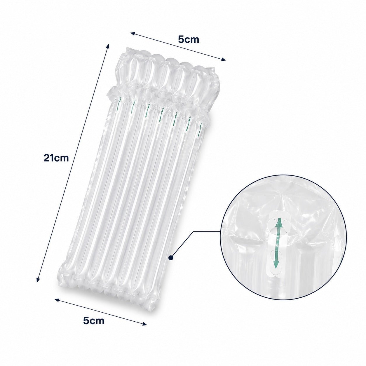 Folie cu pernițe de aer pentru ambalat - transparent (set 50 buc) - CraftUp