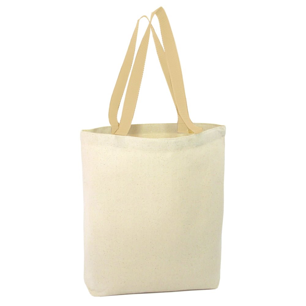 Geantă canvas - model tote cu mâner alb - CraftUp