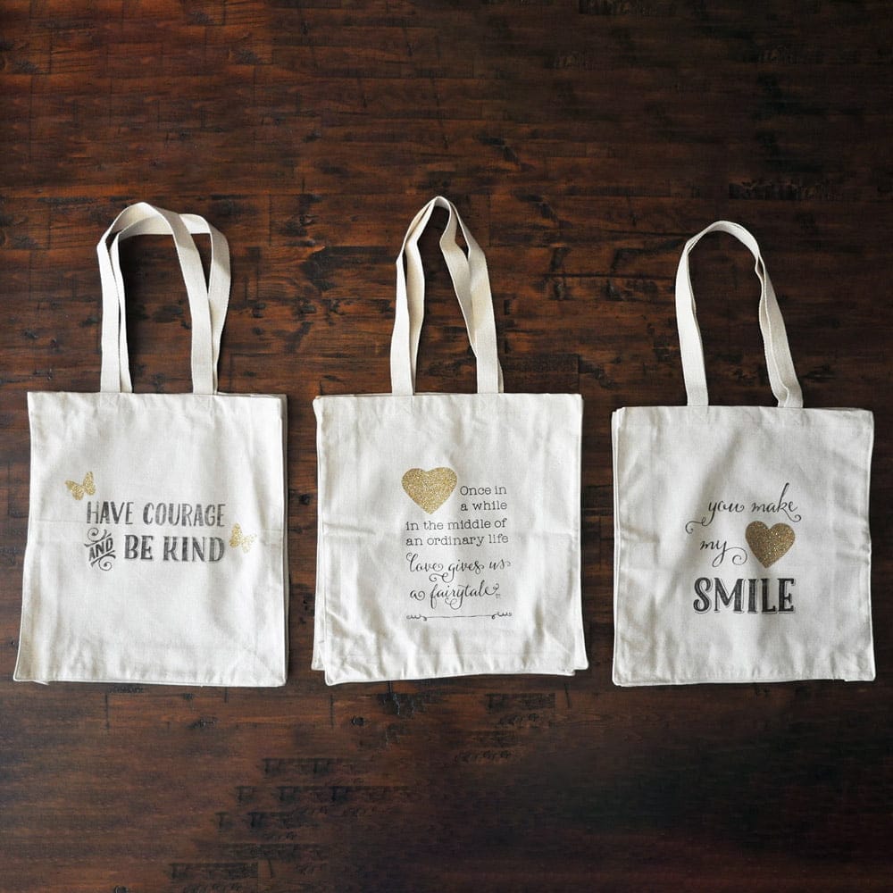 Geantă canvas - model tote cu mâner alb - CraftUp