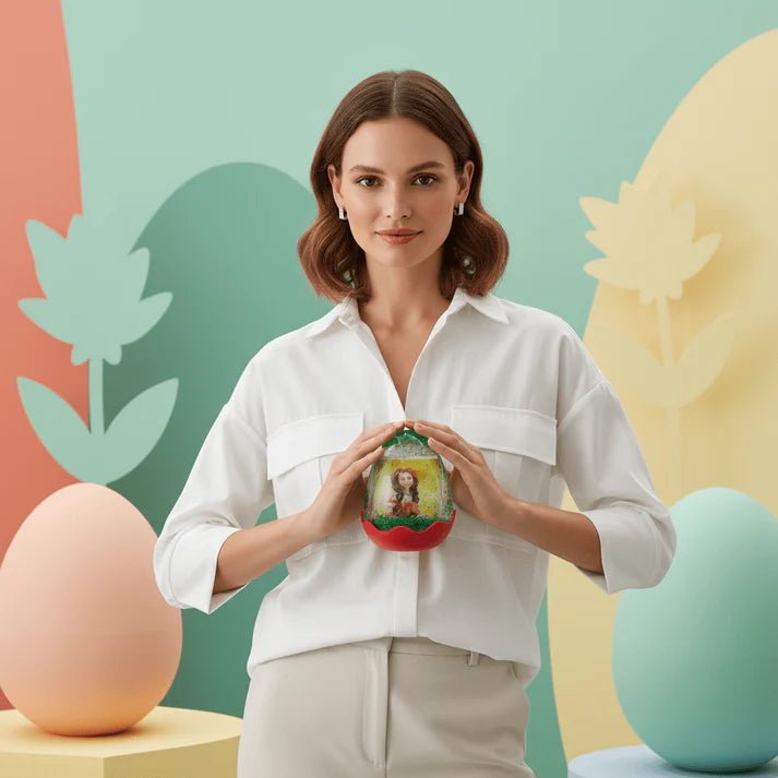 Glob decorativ inserție foto în formă de ou - CraftUp