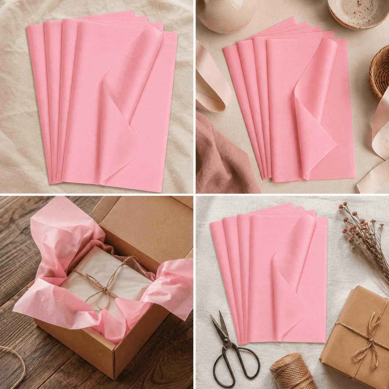 Hârtie de mătase pentru ambalat (set 10 buc) - CraftUp