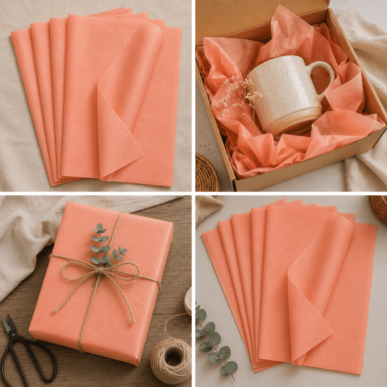 Hârtie de mătase pentru ambalat (set 10 buc) - CraftUp