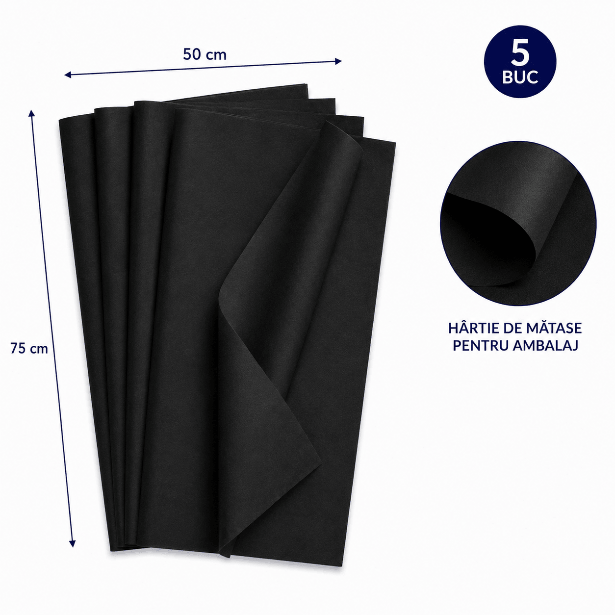 Hârtie de mătase pentru ambalat (set 10 buc) - CraftUp