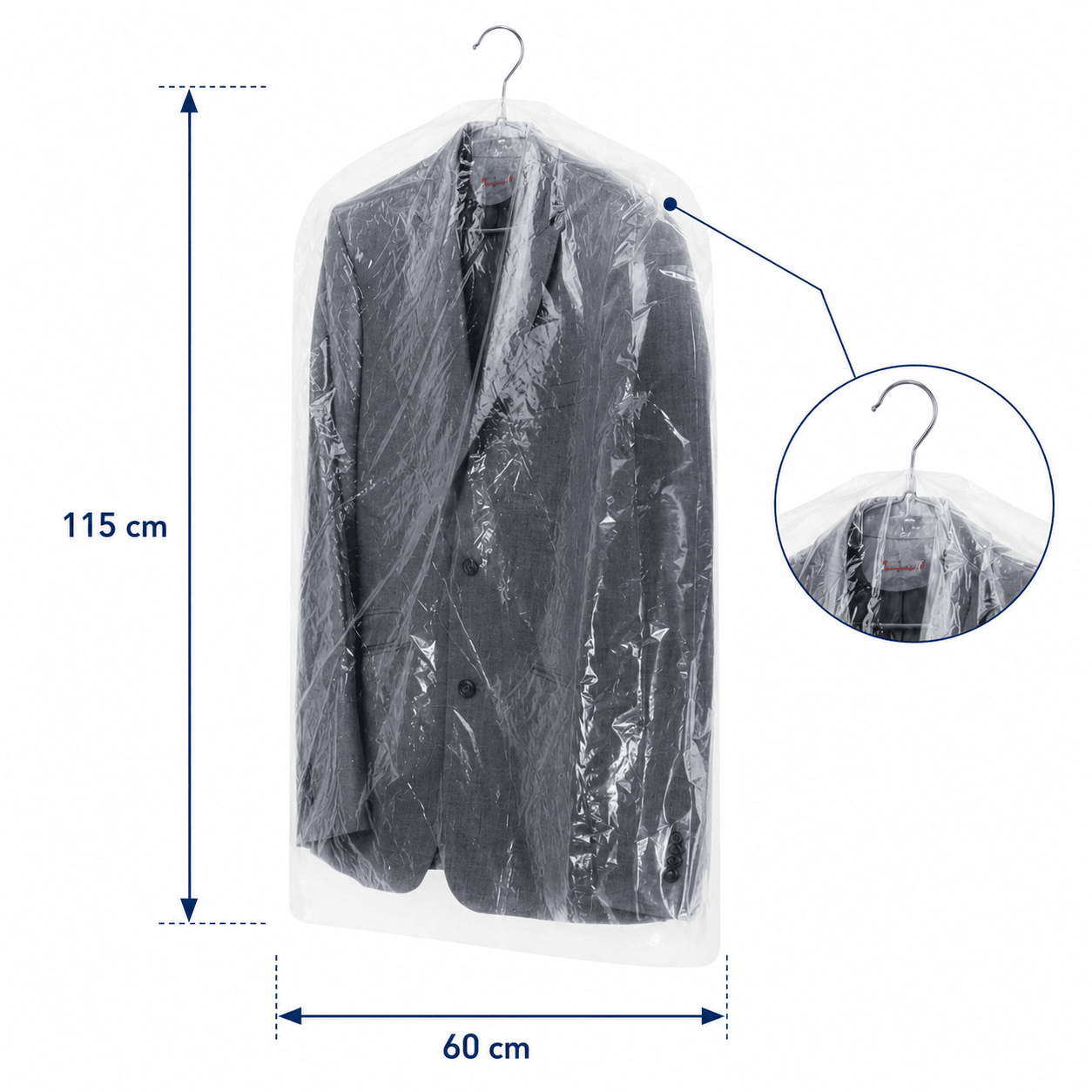 Huse transparente pentru haine (set 100 buc) - CraftUp