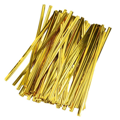 Legături plastic 10cm - Auriu (set 800 buc)