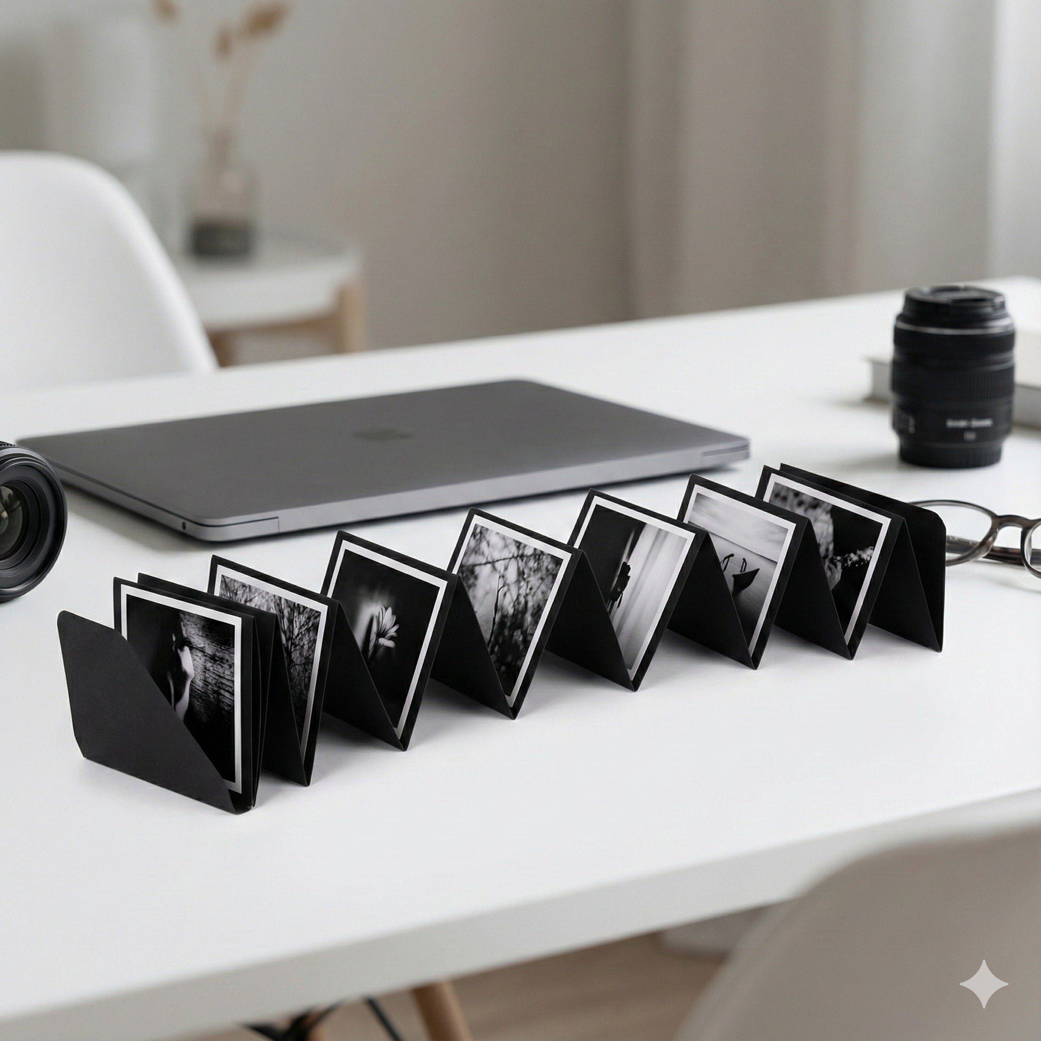 Mini album foto tip acordeon pentru 9 poze - CraftUp