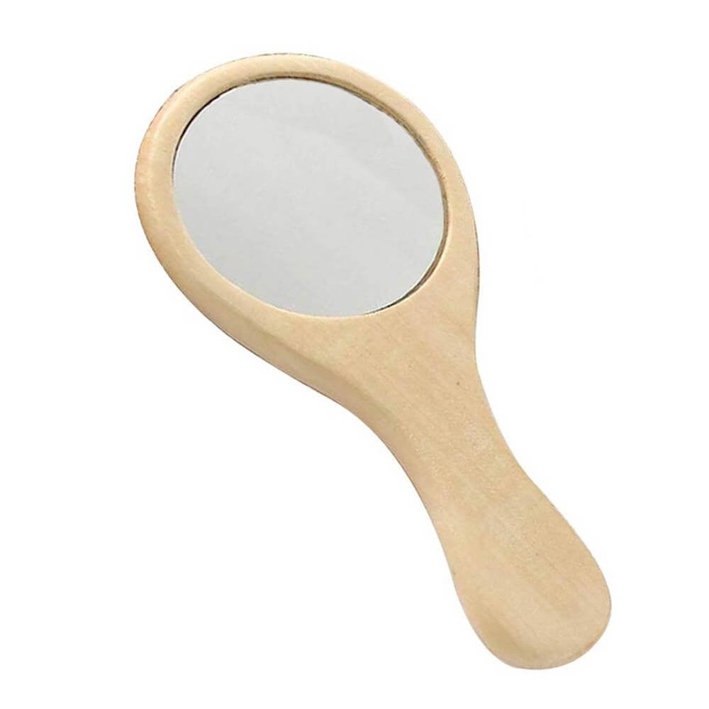 Oglindă lemn mică 11.5 cm - CraftUp