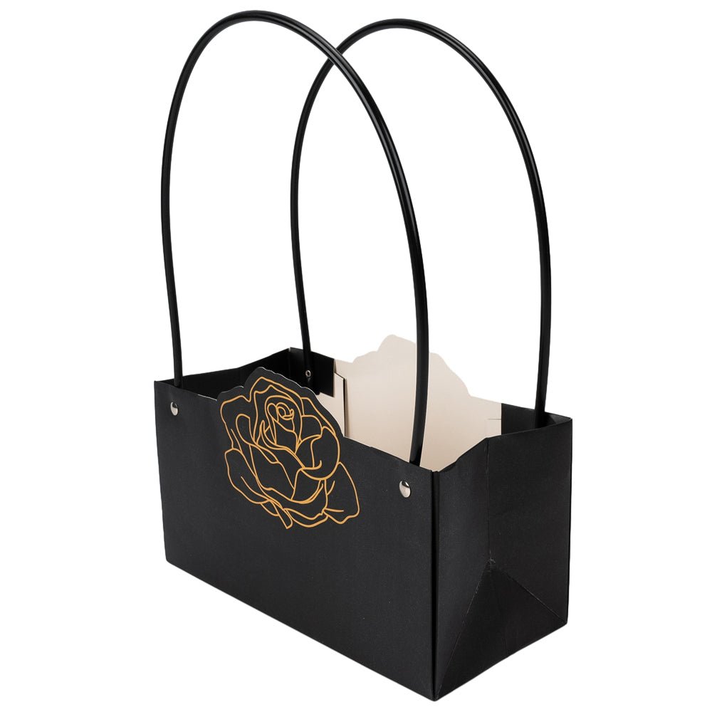 Pungi de cadou cu design trandafir (set 10 buc) - CraftUp