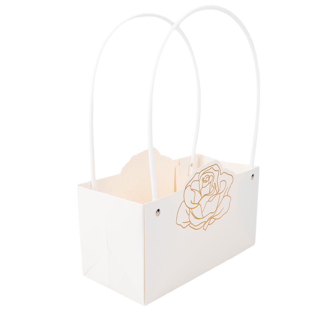 Pungi de cadou cu design trandafir (set 10 buc) - CraftUp