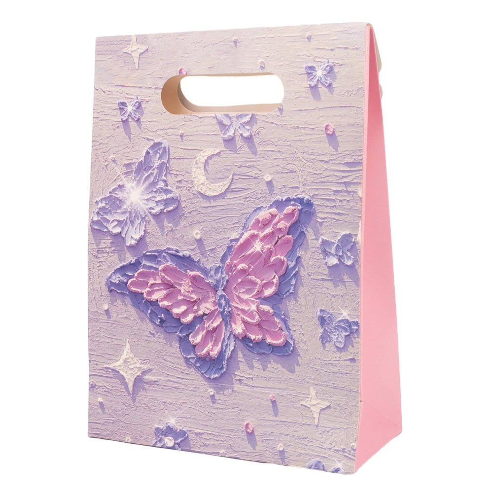 Pungi design pictură 3D cu închidere velcro și mâner - model 3 (set 10 buc) - CraftUp