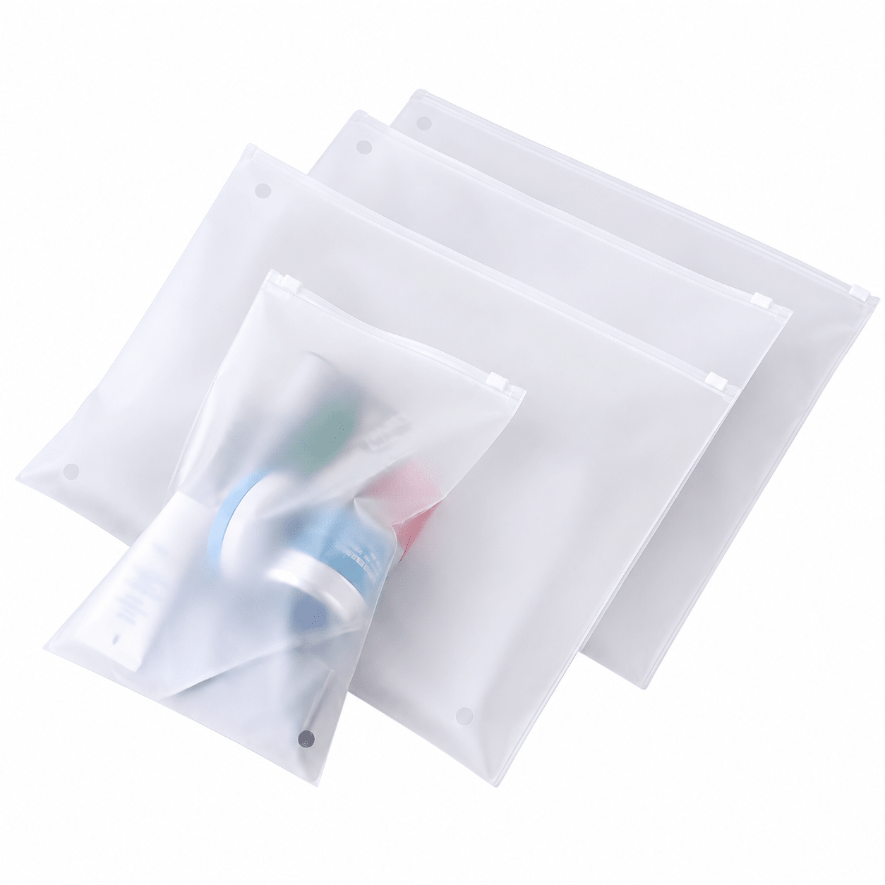 Pungi mate reutilizabile cu închidere tip cursor (set 50 buc) - CraftUp