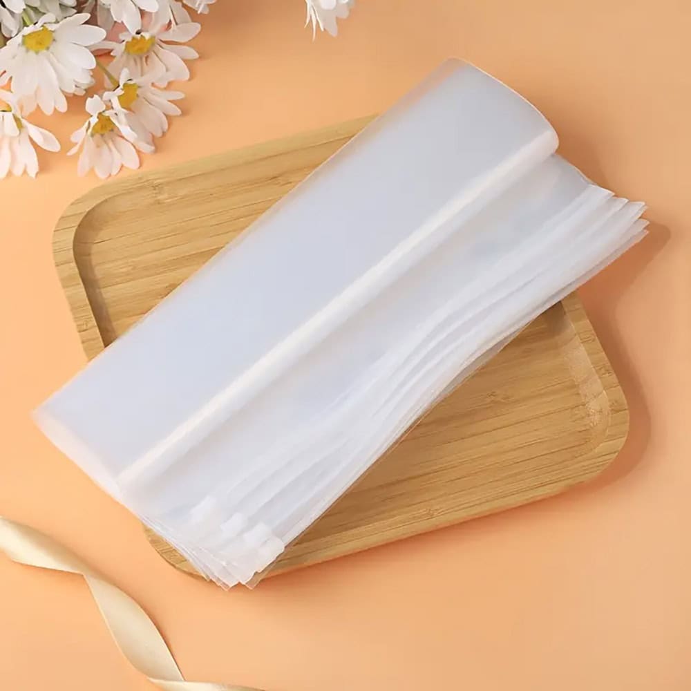 Pungi transparente reutilizabile cu închidere tip cursor (set 50 buc) - CraftUp