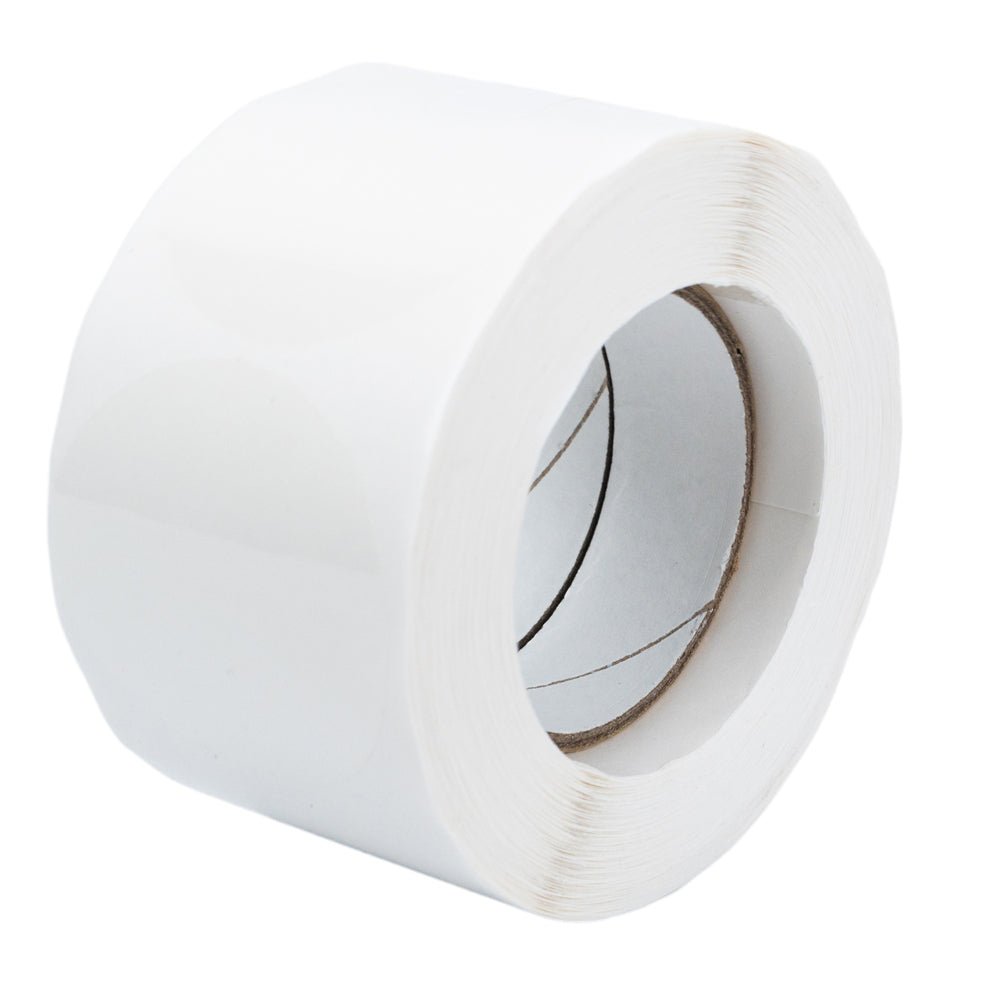 Rola cu stickere rotunde transparente (500 buc/rola) - CraftUp