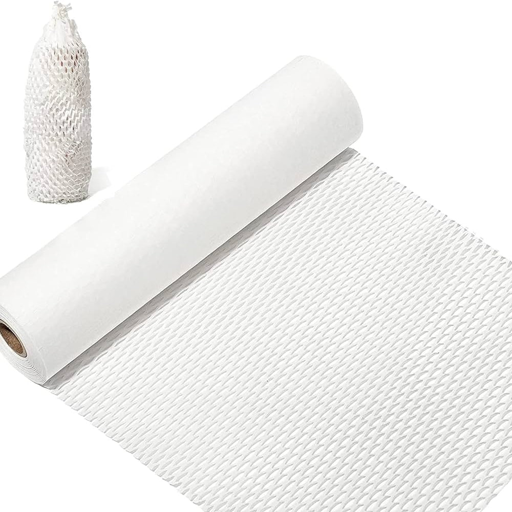 Rolă hârtie kraft fagure 50cm x 50m - alb - CraftUp