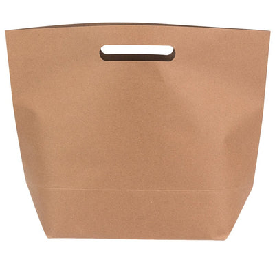 Sacoșe hârtie cu mânere - kraft (set 5 buc) 23x13x27.5cm