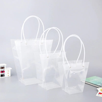 Sacoșe ghiveci transparente (set 10 buc)