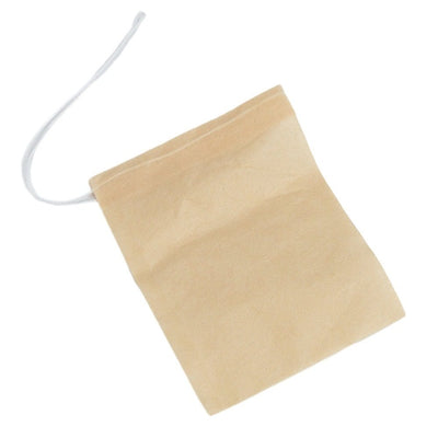 Săculeți hârtie mici cu sfoară - beige 6x8cm (set 100 buc)