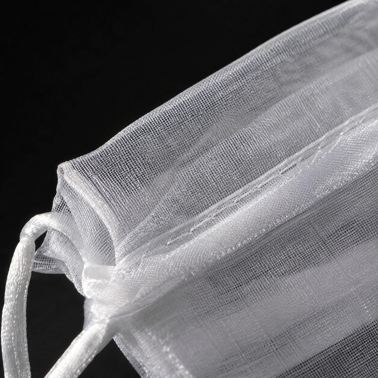 Săculeți organza cu șnur satin 12x17cm (set 100 buc) - CraftUp